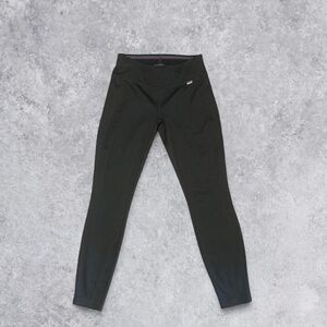 Patagonia Black Base Layer with Blue and Orange Accents